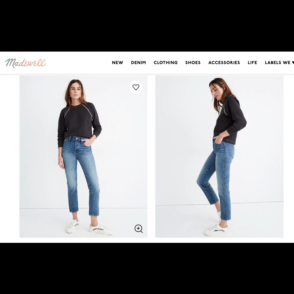 Rigid stovepipe jeans in Portsmouth wash
